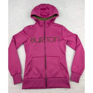 Burton Full Zip Jacket‎ Women's XS Pink Hoodie Ho Chi Minh Athletic Spell Out